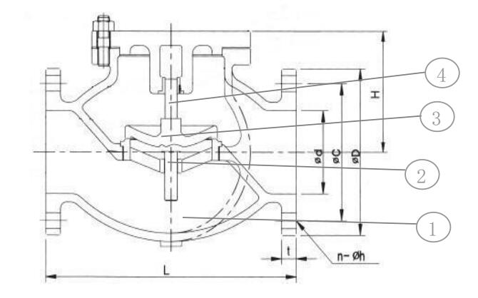 JIS F7358 Marine Cast Iron Check Valve